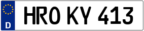 Trailer License Plate